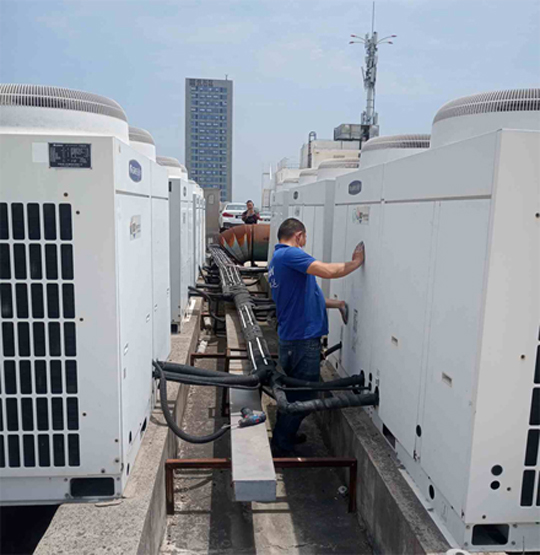 鸡东中央空调制热和不制冷系统维修方法